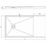 Armal Kad za prhanje Wish 170x90x4,5cm | Shoptok.si