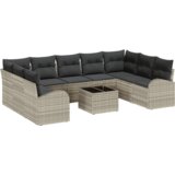  Set za vrtni kauč s jastučićima sivi poli rattan | shoptok.hr