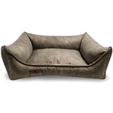 Meduza ležišče preston iz umetnega usnja, različne velikosti - svetlo rjava 120 x 85 cm | Shoptok.si