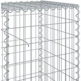 vidaXL Gabionska košara s pokrovom 1200x50x100 cm pocinkano železo | Shoptok.si