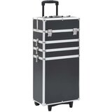 vidaXL Kolica za šminku aluminijska crna | shoptok.hr
