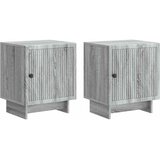  Noćni ormar 2 pcs Siva sonoma 43 x 34,5 x 50 cm | shoptok.hr