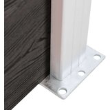 vidaXL vrtna ograda WPC 180 x 186 cm siva | shoptok.hr