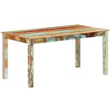  Blagovaonski stol od masivnog obnovljenog drva 160 x 80 x 76 cm | shoptok.hr