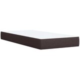  Krevet s oprugama i madracem tamnosmeđi 90 x 200 cm od tkanine | shoptok.hr