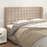  Uzglavlje s ušima boja cappuccina 163x23x118/128cm umjetna koža | shoptok.hr