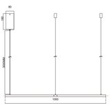  Ondaluce - LED prigušiva luster na sajli SOEL LED/47W/230V Ø 100 cm zlatna | Eponuda.com