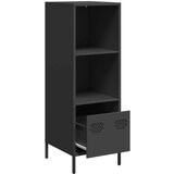vidaXL Visoka komoda crna 35x39x103,5 cm od čelika | shoptok.hr