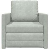 SOFA Enosobni Kavč Preoblikljiv iz Velveta 74x77x81 cm Svetlo Siva, (22054333) | Shoptok.si