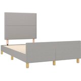  Okvir kreveta bez madraca svjetlosivi 120 x 200 cm od tkanine | shoptok.hr