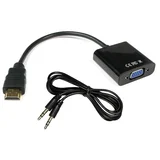 Adapter HDMI M. - VGA Ž. + avdio, (20772747)