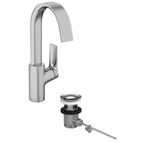 Hansgrohe Vivenis 210 Chrome baterija (slavina) za umivaonik sa odlivnim ventilom sifona pop-up 75030000 | ePonuda.com