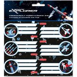 Ars Una Space explorer pakirane nalepke za zvezke 3x6 kosov Cene