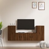 vidaXL Komplet TV omaric 4-delni rjav hrast inženirski les Cene