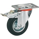 DÖRNER + HELMER zakretni kotač za transportna kolica (Promjer kotačića: 80 mm, Nosivost: 50 kg, Valjkasti ležaj, S pločom i zaustavnikom) | shoptok.hr