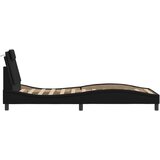  Okvir kreveta Viana s LED-om bez madraca crni 90 x 190 cm | shoptok.hr