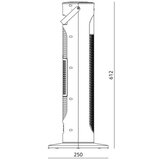  Ventilator sa keramičkim grejačem RIN 2000W/230V, crne boje + sa daljinskim upravljačem Slike