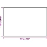 Vanjski tepih ARAKIL bijelo-crni 120 x 180 cm PP | shoptok.hr