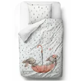 Mr. Little Fox Otroško posteljno perilo iz bombažnega satena Fox Bunnie, 140 x 200 cm