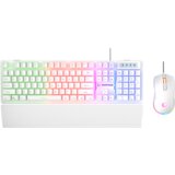 Rampage Tastatura + miš gaming KM-RX7 Fortuna V2 Rainbow Lighting USB White Gaming Combo Us Layout English Gaming Keyboard 12800 DPI Mouse, 42578 | Eponuda.ba