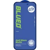 Anti-Glare Matte kaljeno staklo za Apple iPhone 16 Pro/iPhone 17/iPhone 17 Pro - Crna