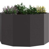 vidaXL Cvetlično korito Črna 60 x 60 x 35 cm Jeklo | Shoptok.si