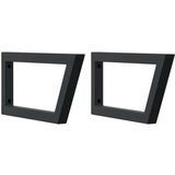 vidaXL Zidna polica za umivaonik od čelika i masivnog bagremovog drva | shoptok.hr