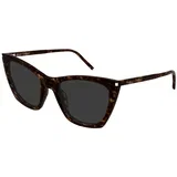 SL214 KATE THIN 002 ONE SIZE (55) Havana/Siva