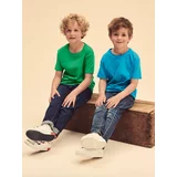 Fruit Of The Loom Green children's t-shirt in combed cotton