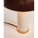 Kave Home Bela/temno rjava marmorna namizna svetilka s kovinskim senčilom (višina 43 cm) Zorione – | Shoptok.si