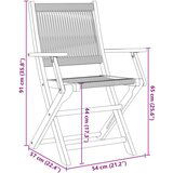 vidaXL 3-dijelni bistro set od polipropilen i masivnog drva crni | shoptok.hr