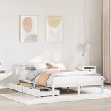 vidaXL Okvir kreveta bez madraca bijeli 120 x 190 cm masivna borovina Cijene