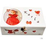  Kutija uspomena personalizirana imenom - poklon za rođenje, krštenje ili rođendan djeteta - 24. 20x30x10cm - 18060 | shoptok.hr