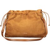 Coccinelle Lidia Suede ženska kožna torba 38x27x11 cm konjak Slike