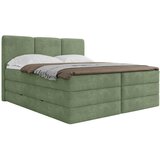 MID.YOU POSTELJA BOXSPRING 160 cm x 200 cm , les, tekstil, leseni material zelena | Shoptok.si