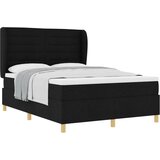  Postelja z Box Spring vzmetnico Črna 160x200 cm Tkanina, (22051215) | Shoptok.si