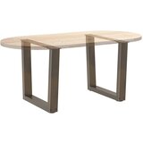  Noge za klub stolić V-oblik 2 kom Prirodni čelik 60 x (42-43,3) cm Čelik | shoptok.hr