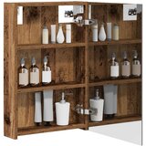  Kupaonski ormar s ogledalom Staro drvo 40 x 10,5 x 60,5 cm | shoptok.hr