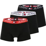 Tommy Jeans Bokserice mornarsko plava / neonsko crvena / crna / bijela