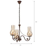  Brilagi - LED luster na lancu COTTAGE 3xE14/40W/230V smeđa | Eponuda.com