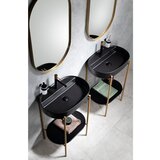Sapho Črno/v zlati barvi kovinsko stojalo za pod umivalnik 55x79,5 cm Puno – | Shoptok.si