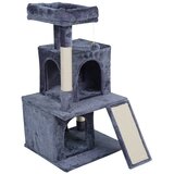 Rebel ANIMALS Grebalica za mačke sa kućicom i ležajem tamno siva 91cm RA-1005 | Eponuda.com