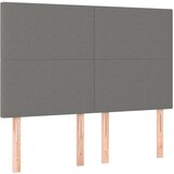 Maison Chic Posteljno vzglavje - Vzglavna omarica 4 kosa temno siv 72x5x78/88 cm blago, (22078166) | Shoptok.si