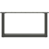  Noge za klubsko mizico v obliki črke U 2 kosa antracitne 70 x (30-31) cm jeklo | Shoptok.si