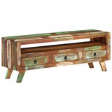 vidaXL TV omarica večbarvna 110x30x40 cm trden predelan les | Shoptok.si