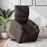 Maison Chic Naslanjač - Relax naslanjač s funkcijo vstajanja temno rjavo blago, (22040224) | Shoptok.si