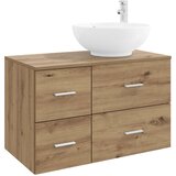 Set namještaja za kupaonicu 2 kom. Hrast artisan Smeđa 49,5 x 44,5 x 80 cm | Shoptok.si