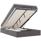  Otomanski okvir kreveta s madracem sivi 120x200cm umjetna koža | shoptok.hr