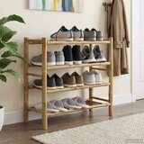  Polica za čevlje s polico Naravna 68 x 28 x 63 cm Bambus, (5000307098) | Shoptok.si