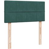 Box spring krevet s madracem tamnozeleni 90x190 cm baršunasti | shoptok.hr